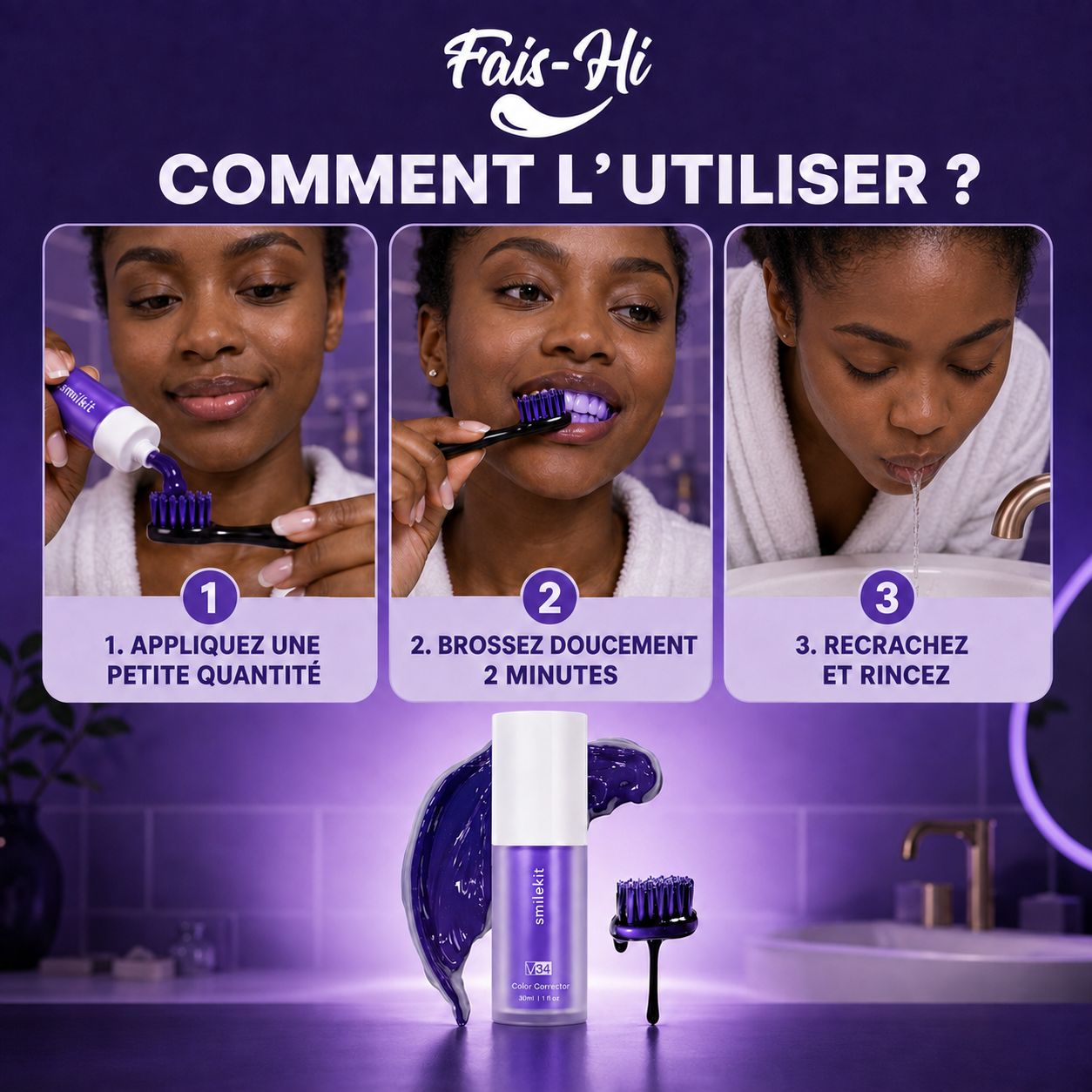 Smile Kit Fais-Hi – mode d’emploi